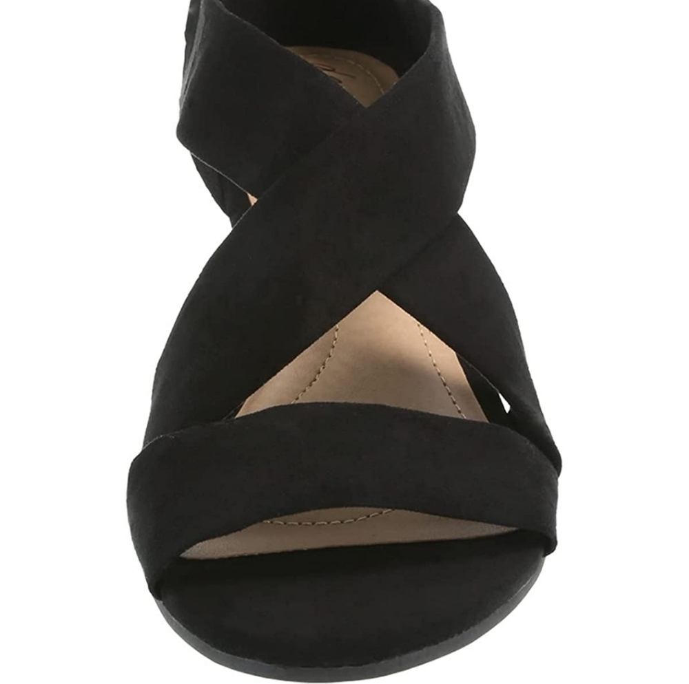 Black Suede Kerry Wedge by DexFlex from Torrid ~ 8½ wide